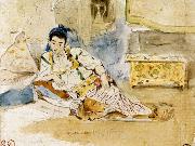 Eugene Delacroix Mounay ben Sultan France oil painting artist